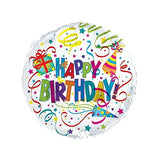 Happy Birthday Foil Balloon 17"42.5cmD