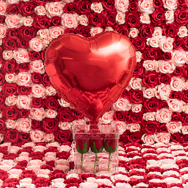 Foil Balloon 18" Heart Shape Solid Red (45cm x 51cm)